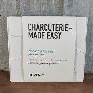 Goverre Charcuterie-Made Easy White Serving Board
